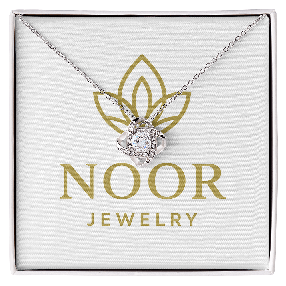 Love Knot Necklace (Yellow & White Gold Variants)